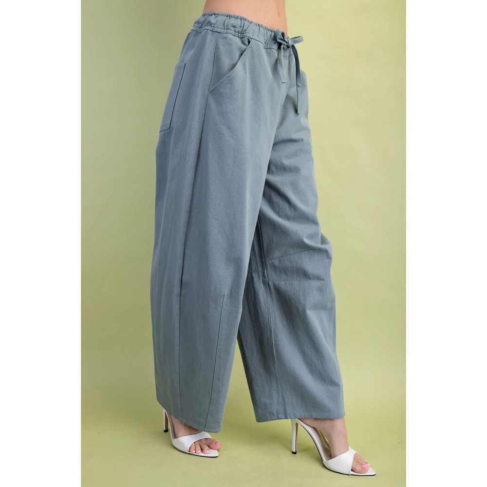 TG1727 B GiGio Mid-Rise Barrel Pants with a Drawstring Waist Various Sizes - Picture 3 of 5